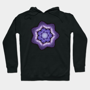 Abstract Flower Resembling Geode Hoodie